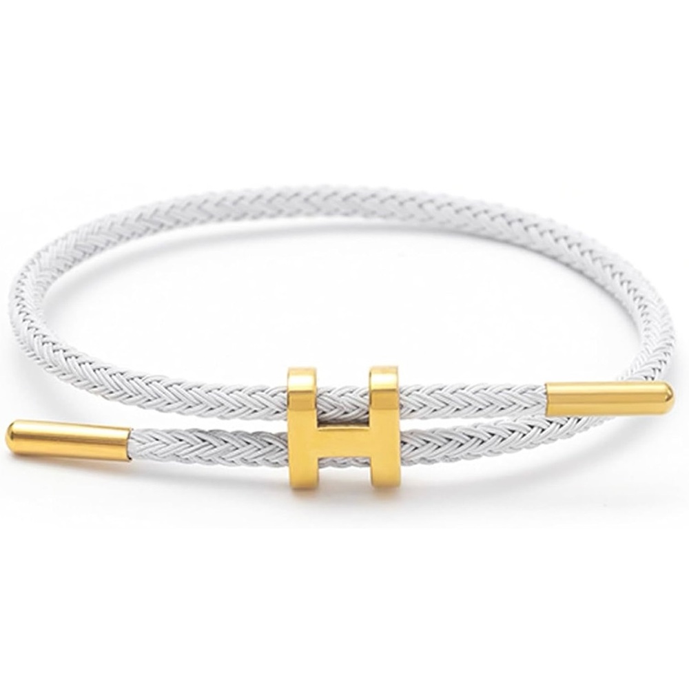 Bracelets for Women Adjustable Charm Bracelet, 18k Gold-plated Buckle